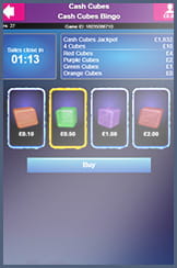 Cash Cubes: the new bingo room for Bucky mobile players