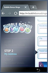 How to register at Bubble mobile bingo