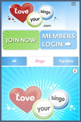 Bingo variations for mobile players, Love Your Bingo