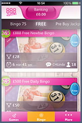 Play Free Bingo with 888 Ladies Mobile