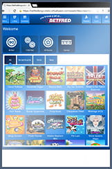 The slots lobby for mobile at Betfred bingo