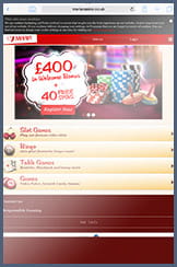 The landing page on Maria mobile bingo