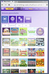 The slot games available for mobile players at Winner